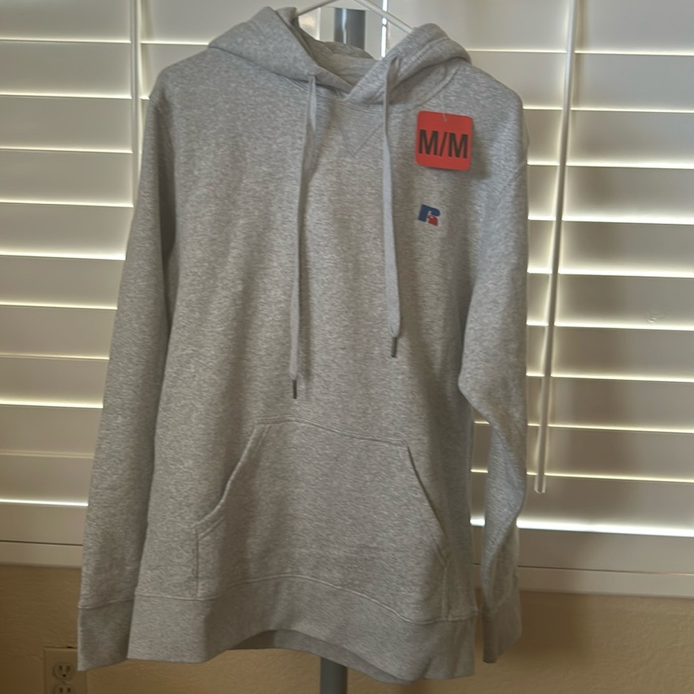 Men’s Russel Athletic hoodie. Gray NWT